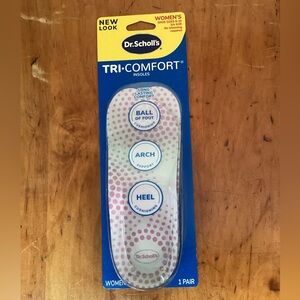 NEW Women Dr. Scholl's Tri-Comfort Insoles ball heel cushioning arch support